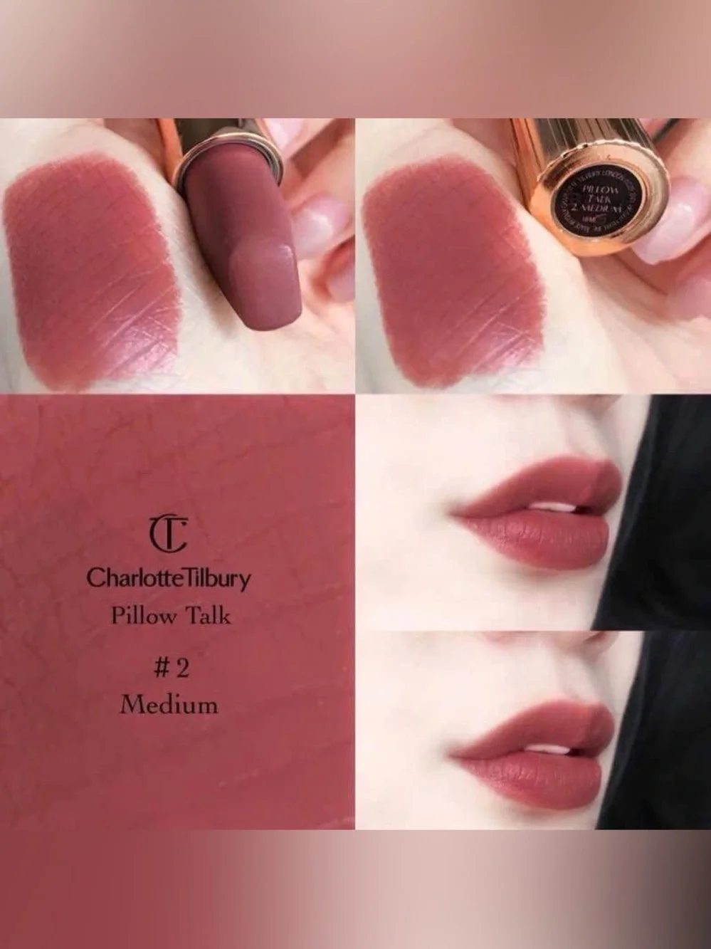 Charlotte Tilbury Pillow Talk Matte Revolution Lipstick - #2 Medium 1.1g